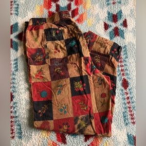 Urban Outfitters patchwork floral unisex pants